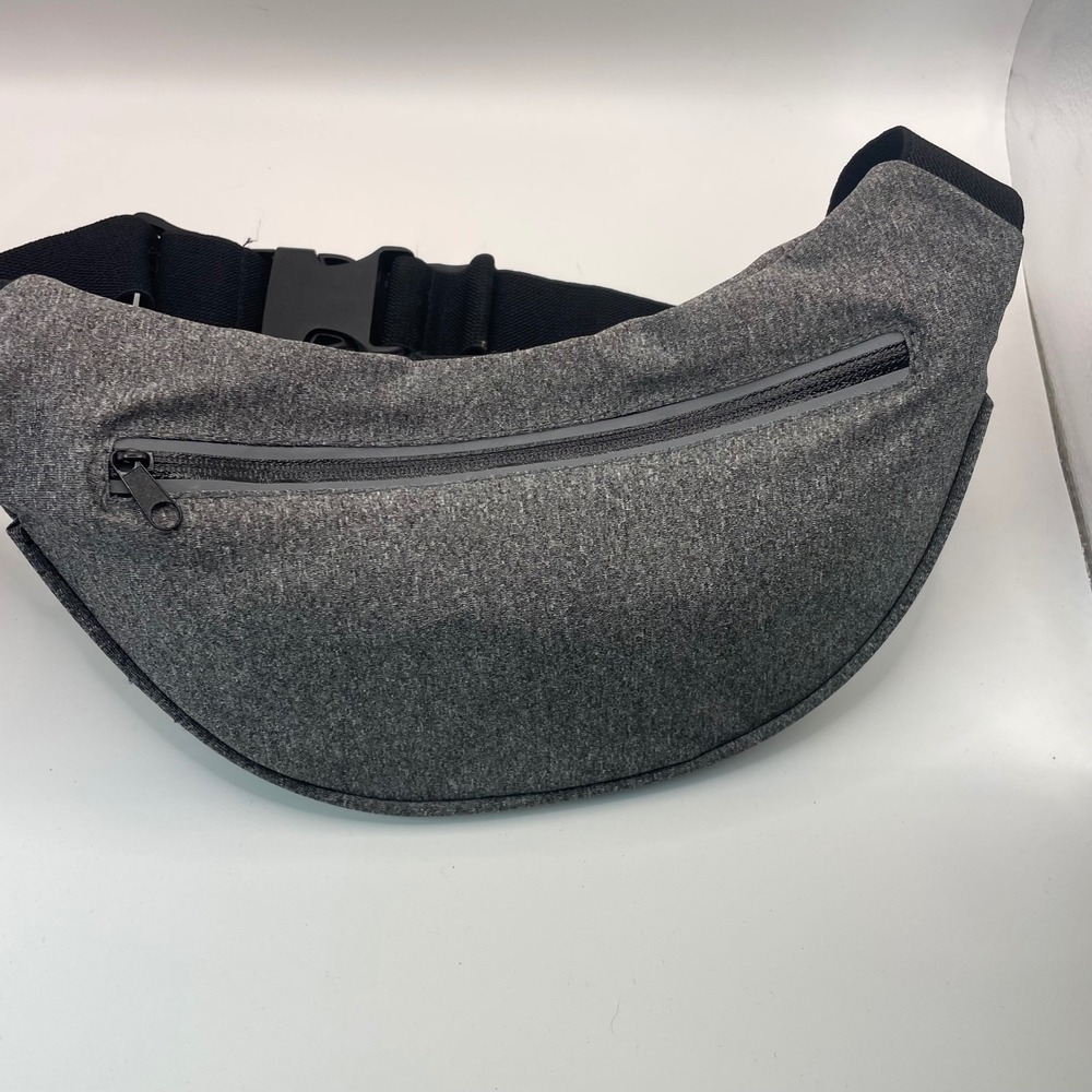Fitkicks Fitpack Heathered Gray Waist Bag Running Belt Fanny Pack Adjustable - Picture 4 of 11